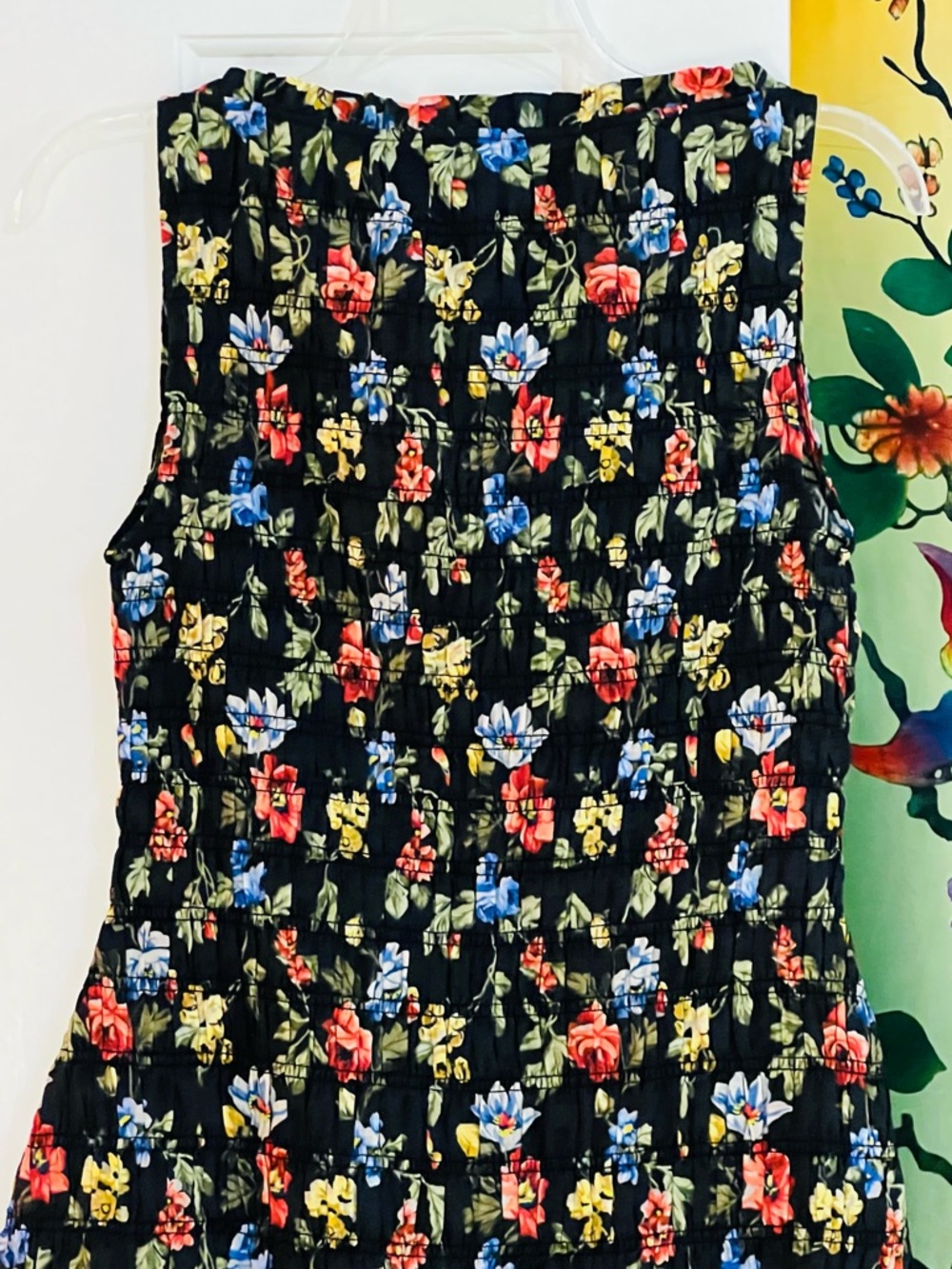 NWT Doen Gianna Floral Mini Dress Noir Wild Rose - Picture 12 of 15